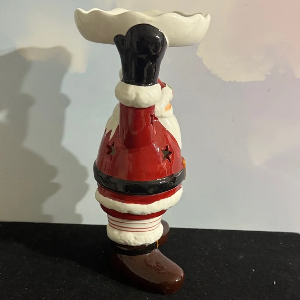 Festive Santa Candle Holder - Red and White 2002 Target Santa candle holder